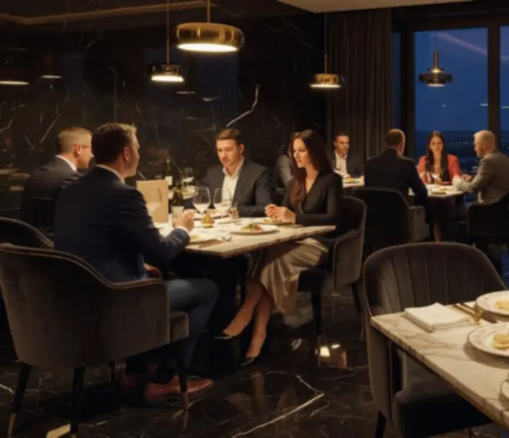 Elegancka kolacja w restauracji Polvirestela z wykwintnie podanymi daniami